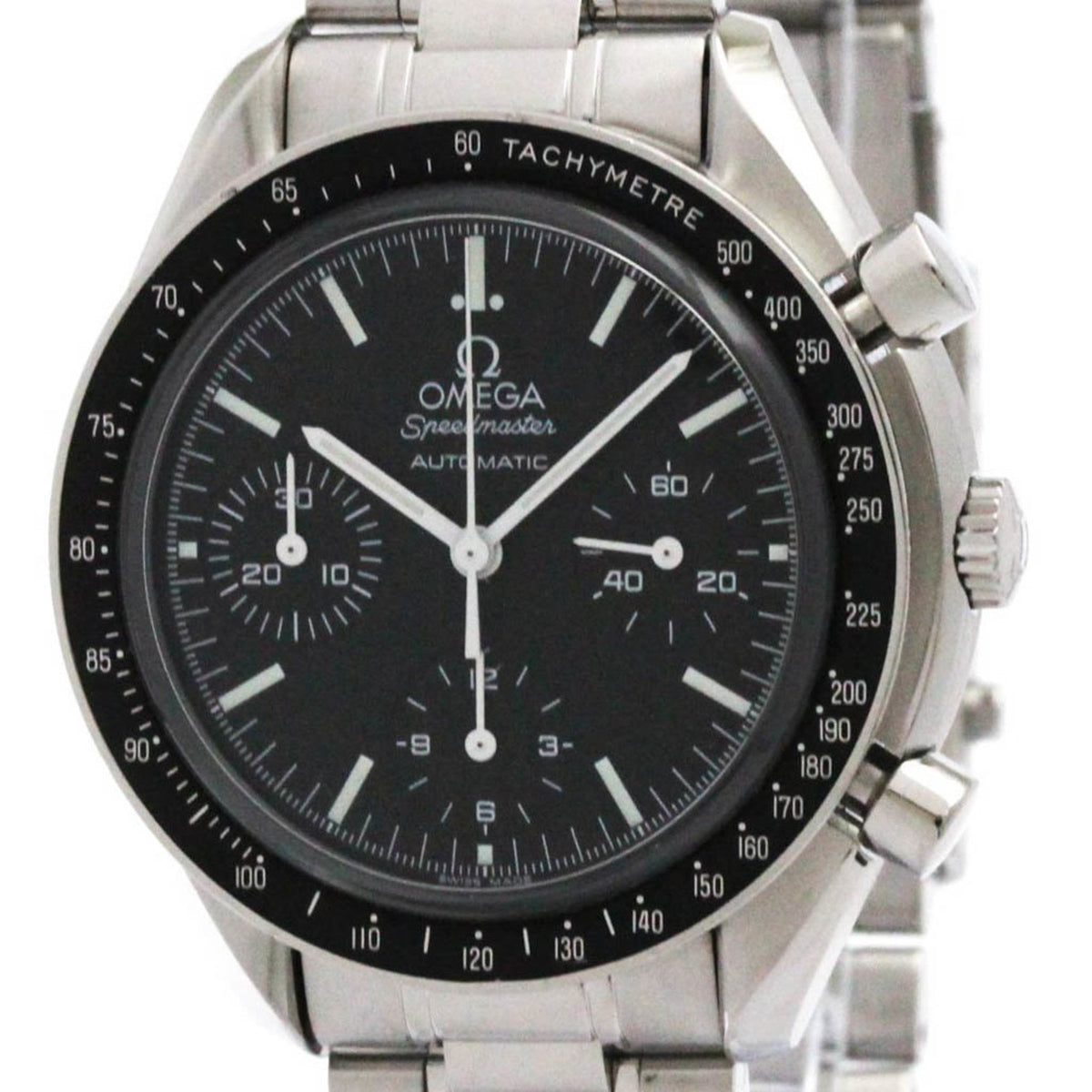 Pre-Owned OMEGA Speedmaster Automatic Steel Mens Watch 3539.50 Polished