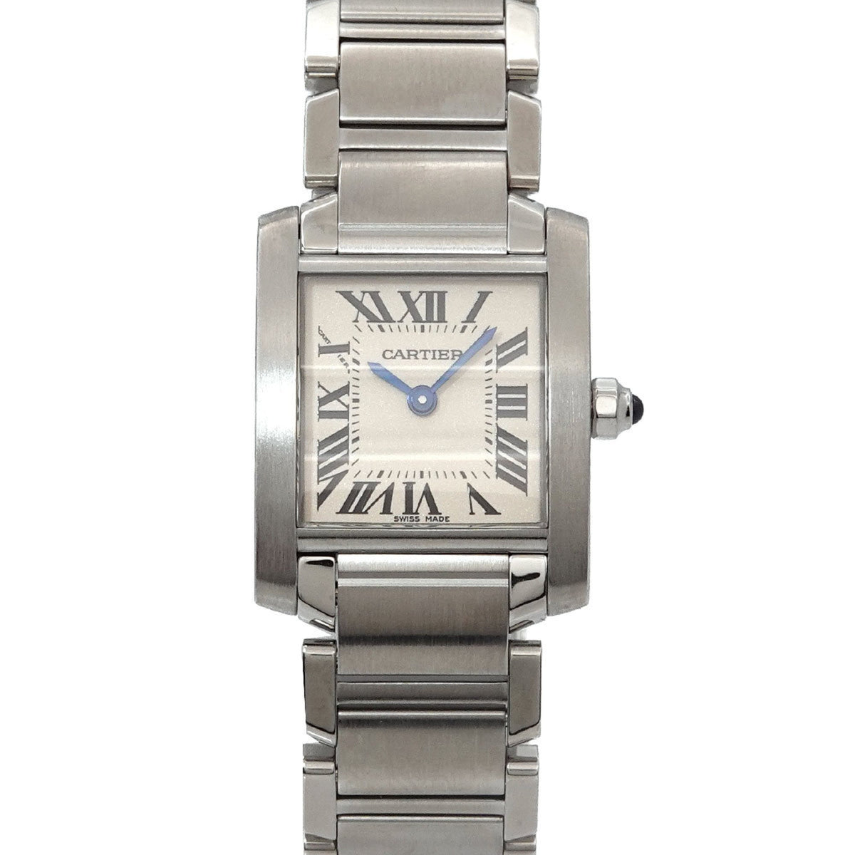 Pre-Owned Cartier Tank Francaise SM W51008Q3 Women's Ivory Quartz Watch
