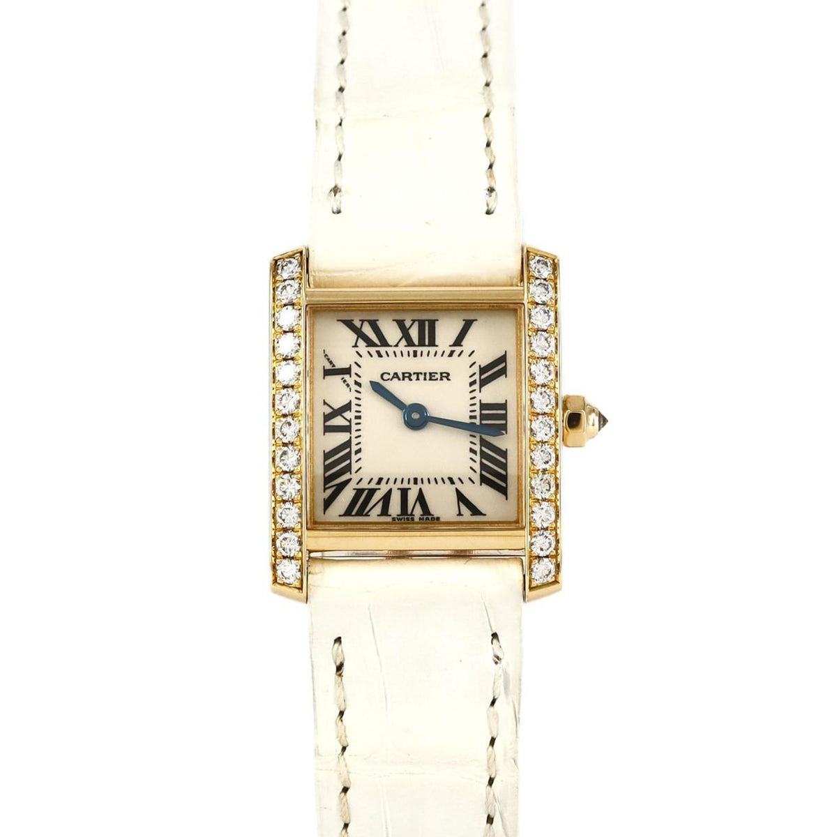 Montre-bracelet à quartz Cartier Tank Francaise SM YG D WE100151 d'occasion 