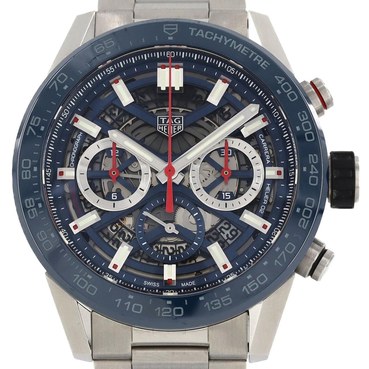 Montre-bracelet automatique TAG Heuer Carrera Chronograph CBG2A11.FC6460 SS d'occasion 