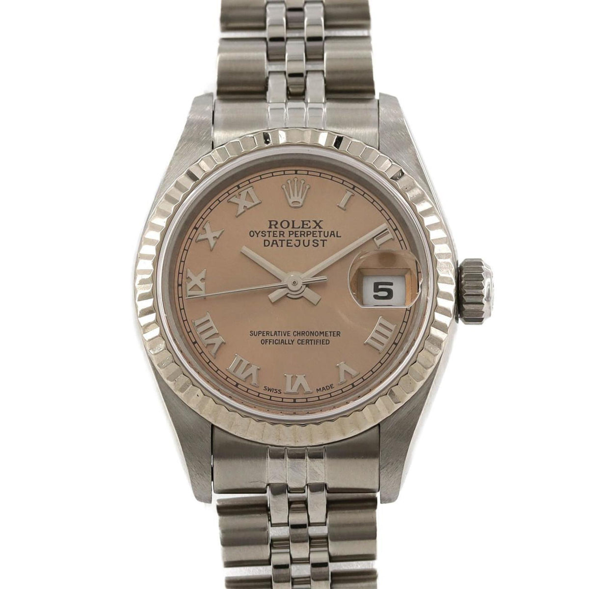Pre-Owned Rolex Datejust 79174 SSxWG Wristwatch Automatic Y serial number