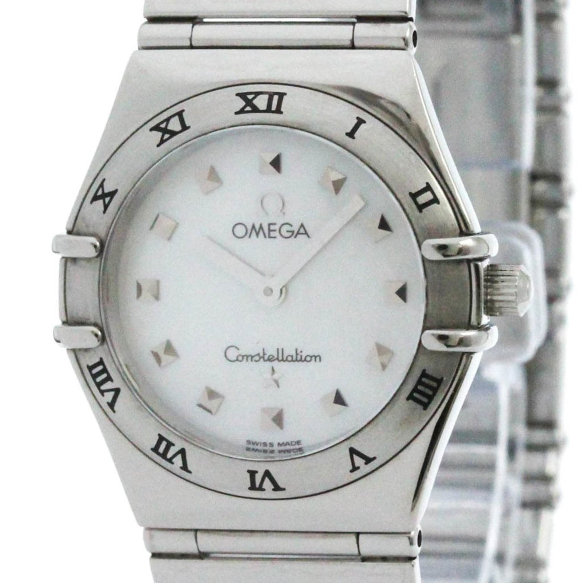 Pre-Owned Polished OMEGA Constellation My Choice MOP Quartz Ladies Watch 1571.71 BF582840