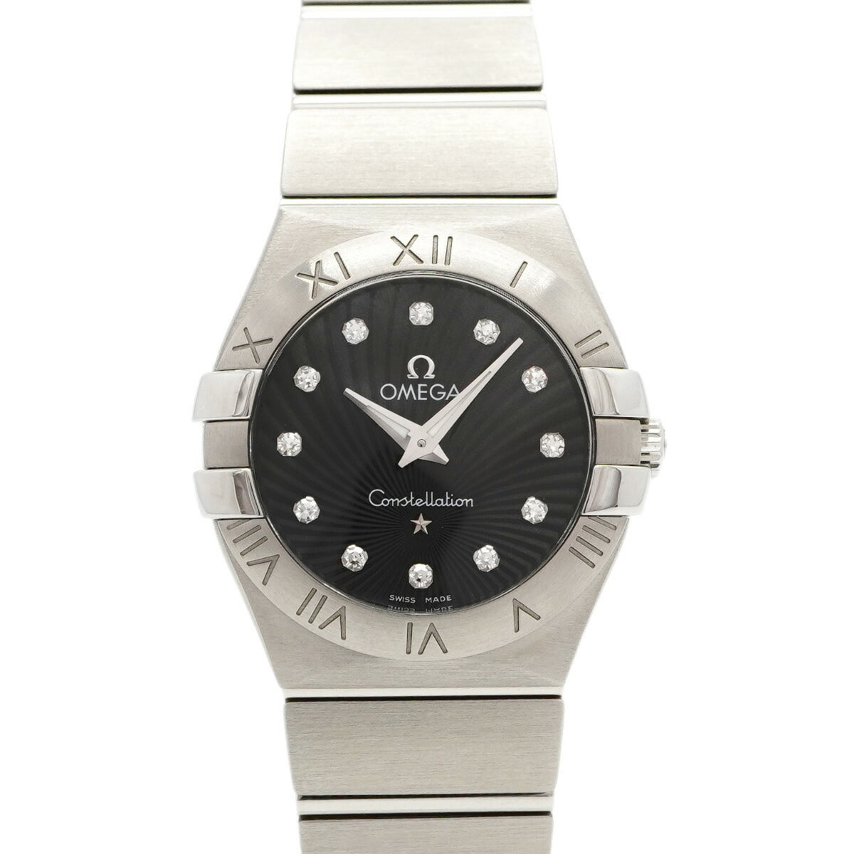 Pre-Owned Omega Constellation 123.10.27.60.51.001 Black Dial Women's Watch