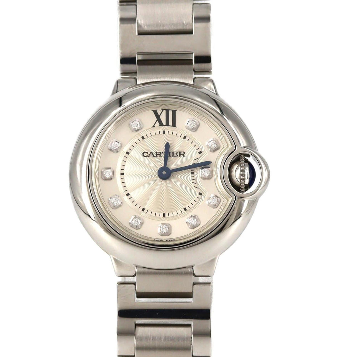 Pre-Owned Cartier Ballon Bleu SM 11P WE902073 SS Quartz Watch