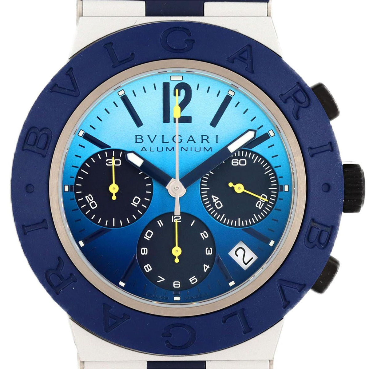 Montre-bracelet automatique d'occasion BVLGARI Aluminium Chronographe Capri LIMITED BB40ATCH 103844 