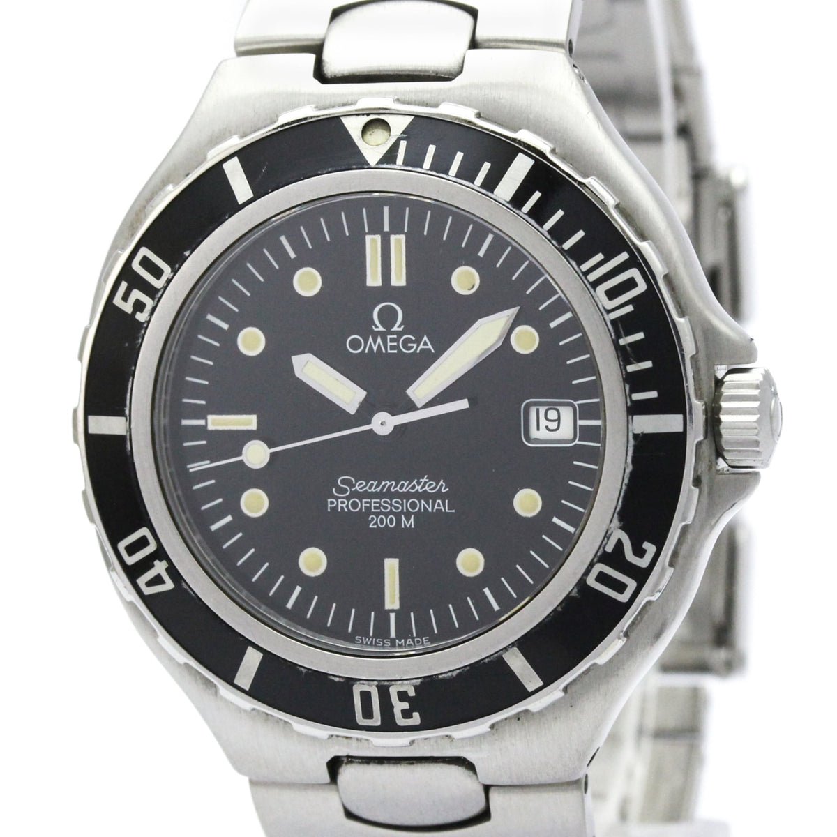 Pre-Owned OMEGA Seamaster Professional 200M Quartz Mens Watch 2850.50 Polished