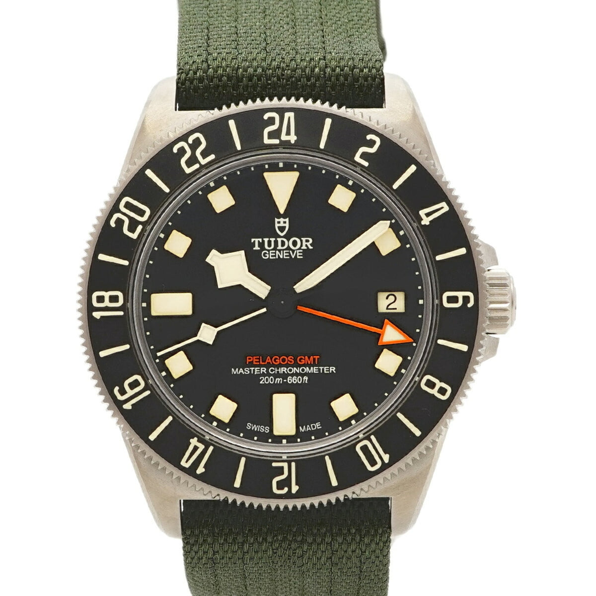 Pre-Owned Tudor Pelagos FXD GMT 2542G267NU Black Dial Men's Watch