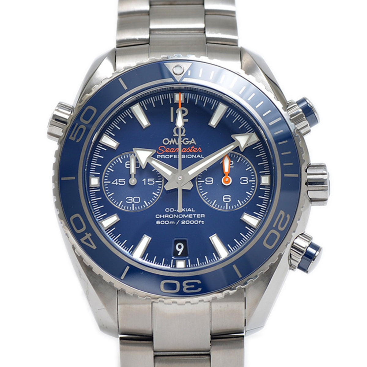 Pre-Owned Omega Seamaster Planet Ocean Watch Blue Dial Titanium 232.90.46.51.03.001 BP