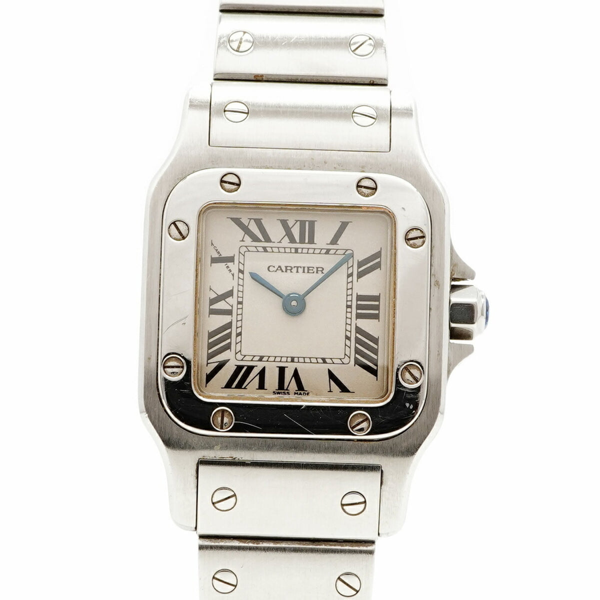 Pre-Owned Cartier Santos Galbee SM W20056D6 Ivory Dial Women's Watch