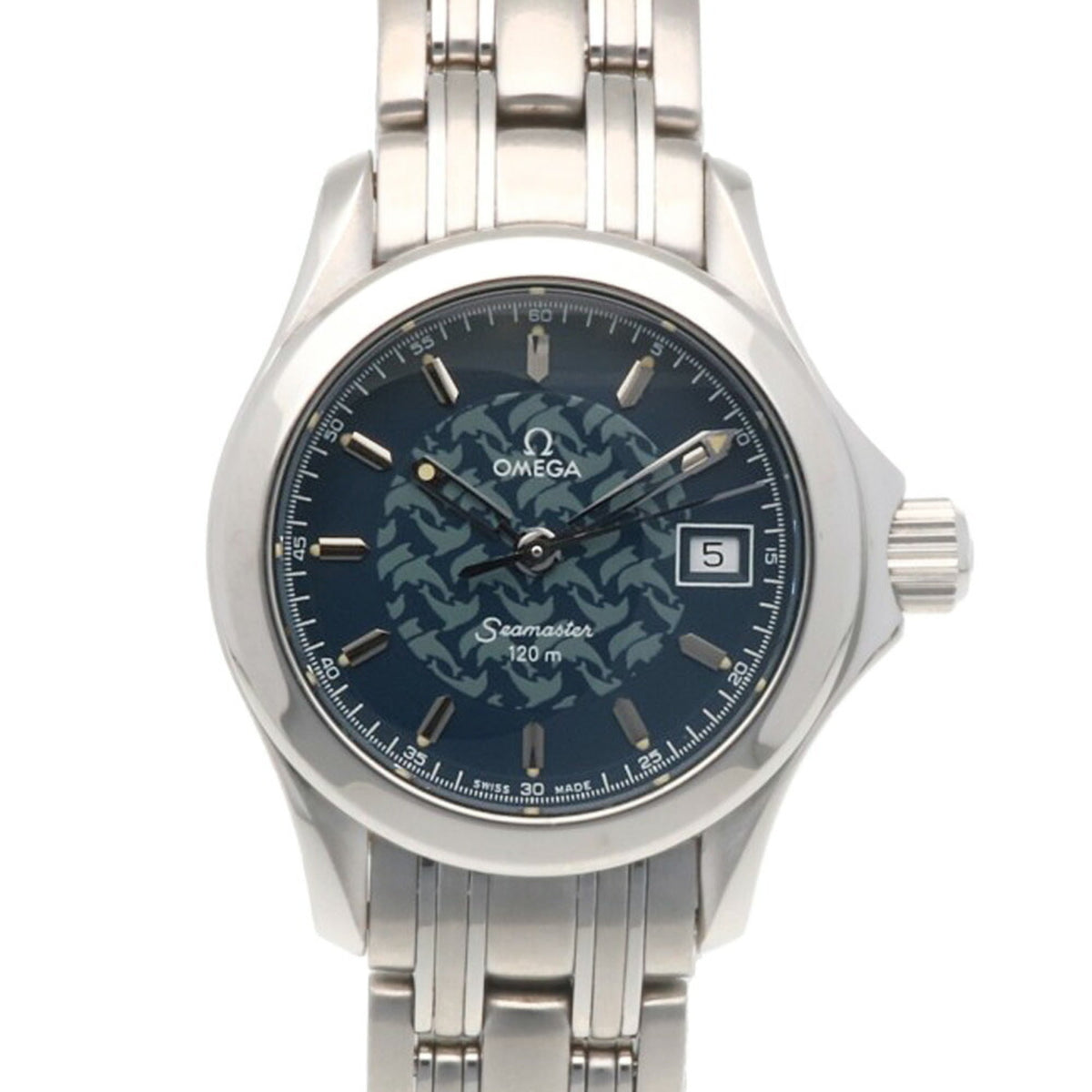 Pre-Owned Omega Seamaster Jacques Mayol Watch Stainless Steel 2580.80 Quartz Refinished 55605XXX Men's OMEGA