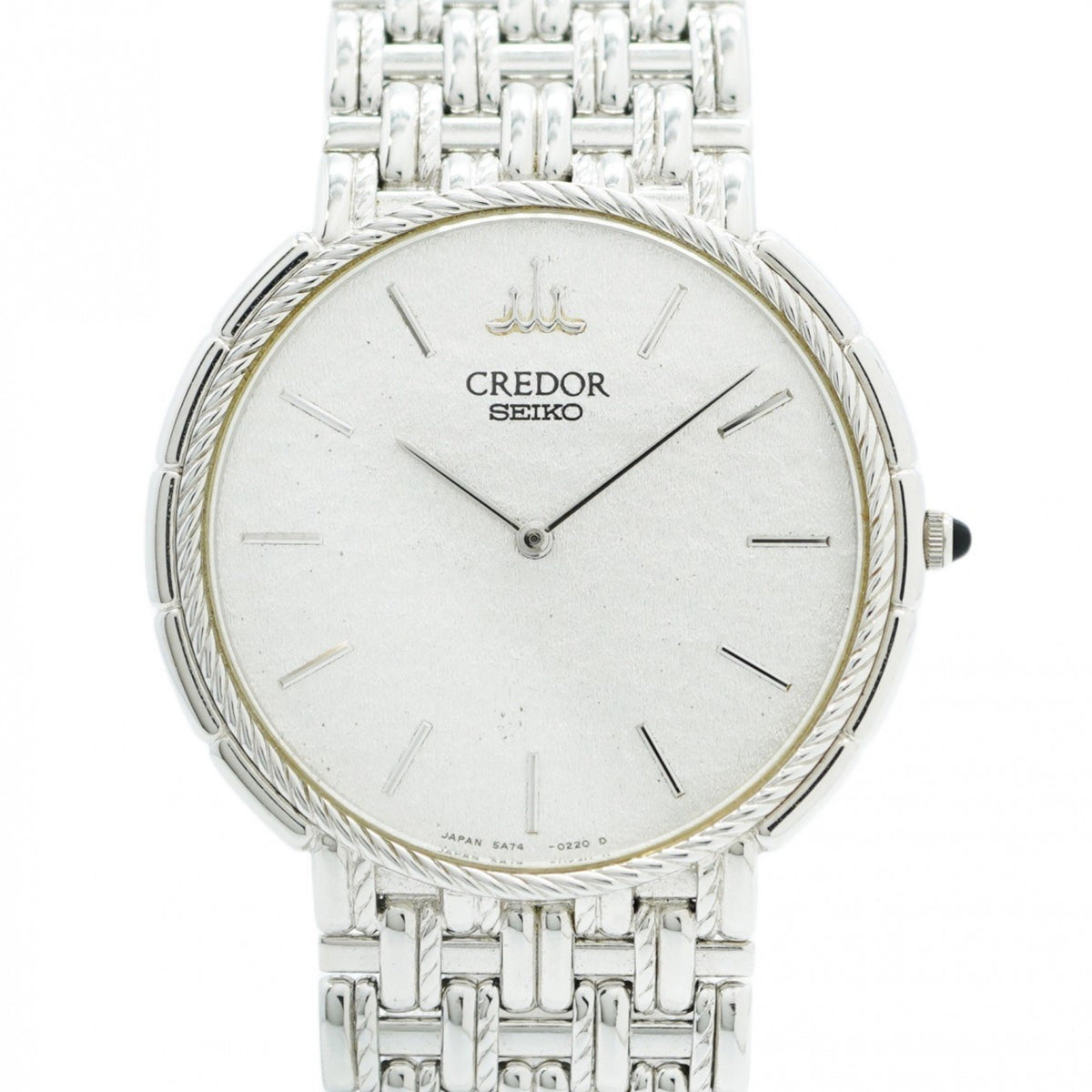 Pre-Owned Seiko Credor 5A74-0110 Silver Dial Women's Watch