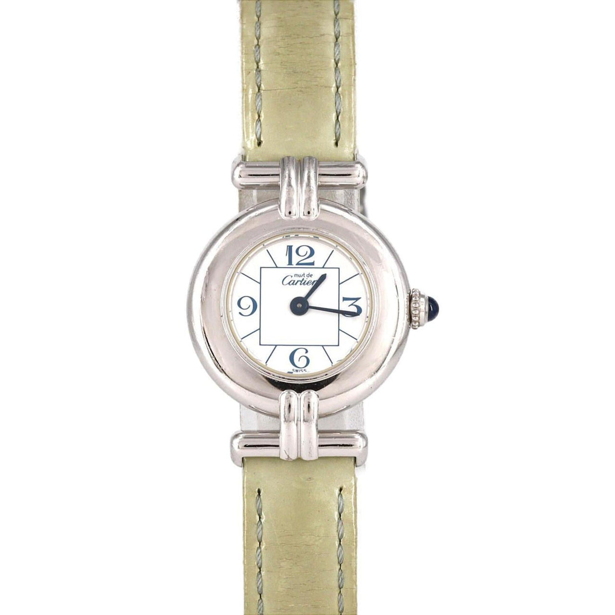 Pre-Owned Cartier Must Colis?e SM W1011455 Silver Quartz Watch