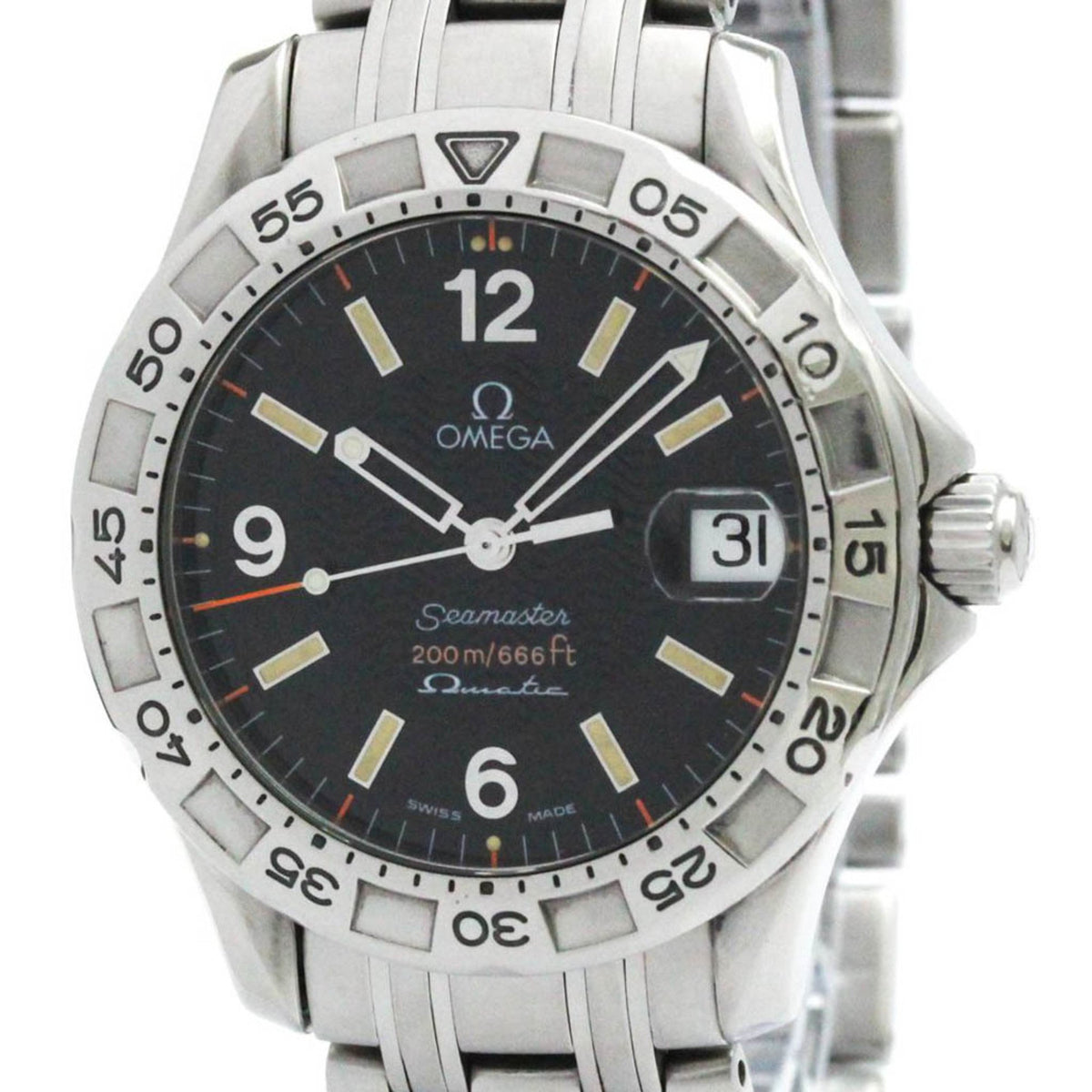 Pre-Owned Polished OMEGA Seamaster 200M Omegamatic Auto Quartz Mens Watch 2514.50 BF580032
