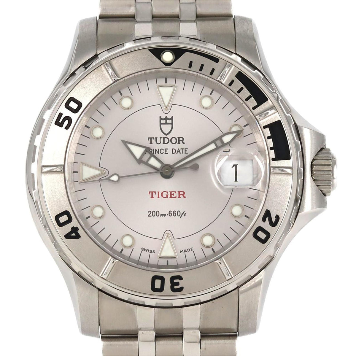 Pre-Owned Tudor Hydronaut Tiger 89190 SS Wristwatch Automatic