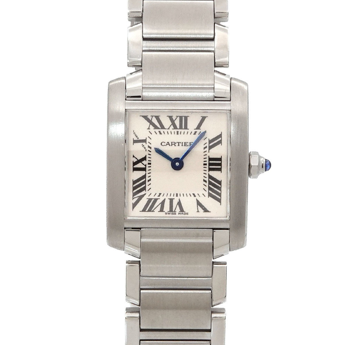 Pre-Owned Cartier Tank Francaise SM W51008Q3 Women's Watch, Ivory, Quartz Watch