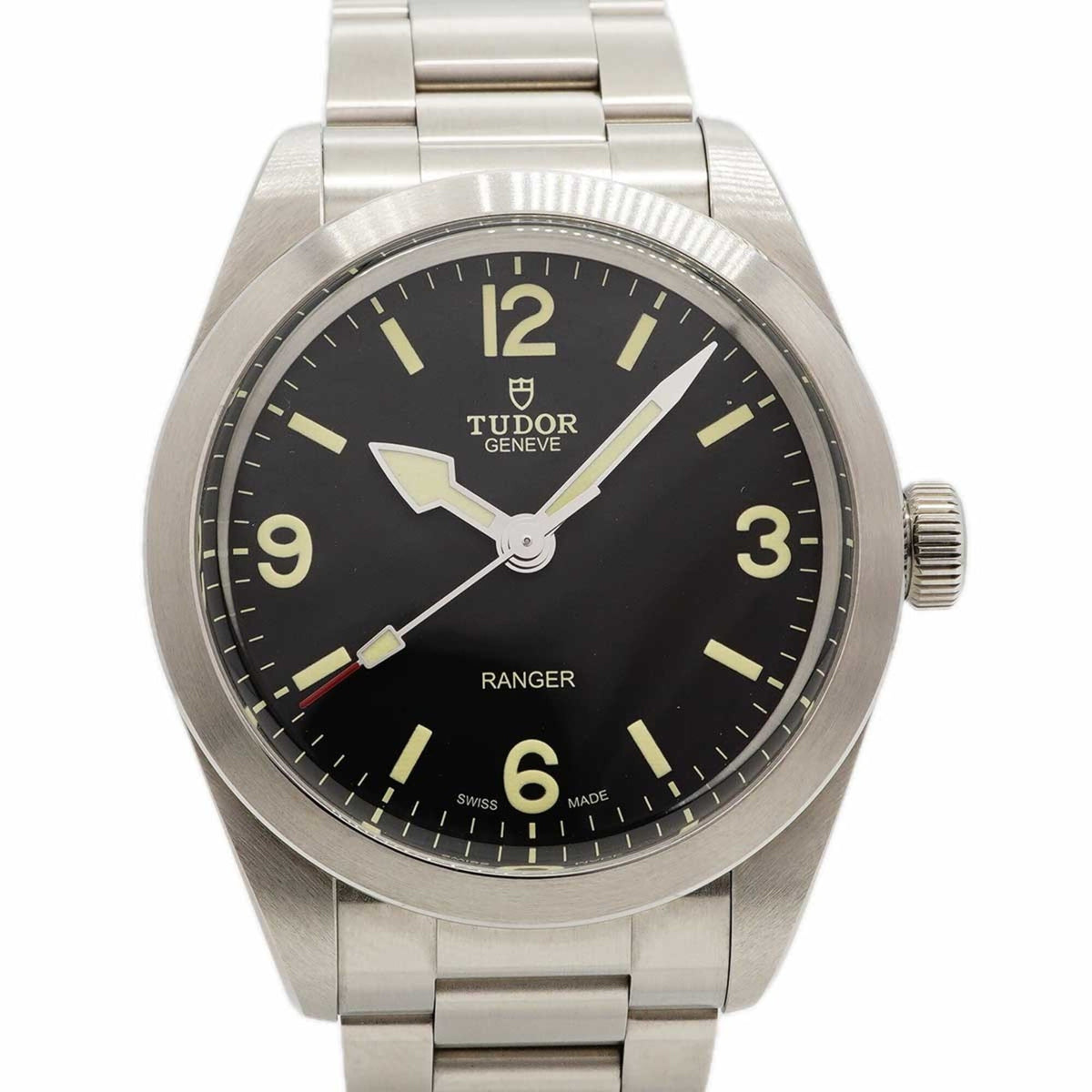 Pre-Owned Tudor Ranger 79950 Black Dial Men's Watch