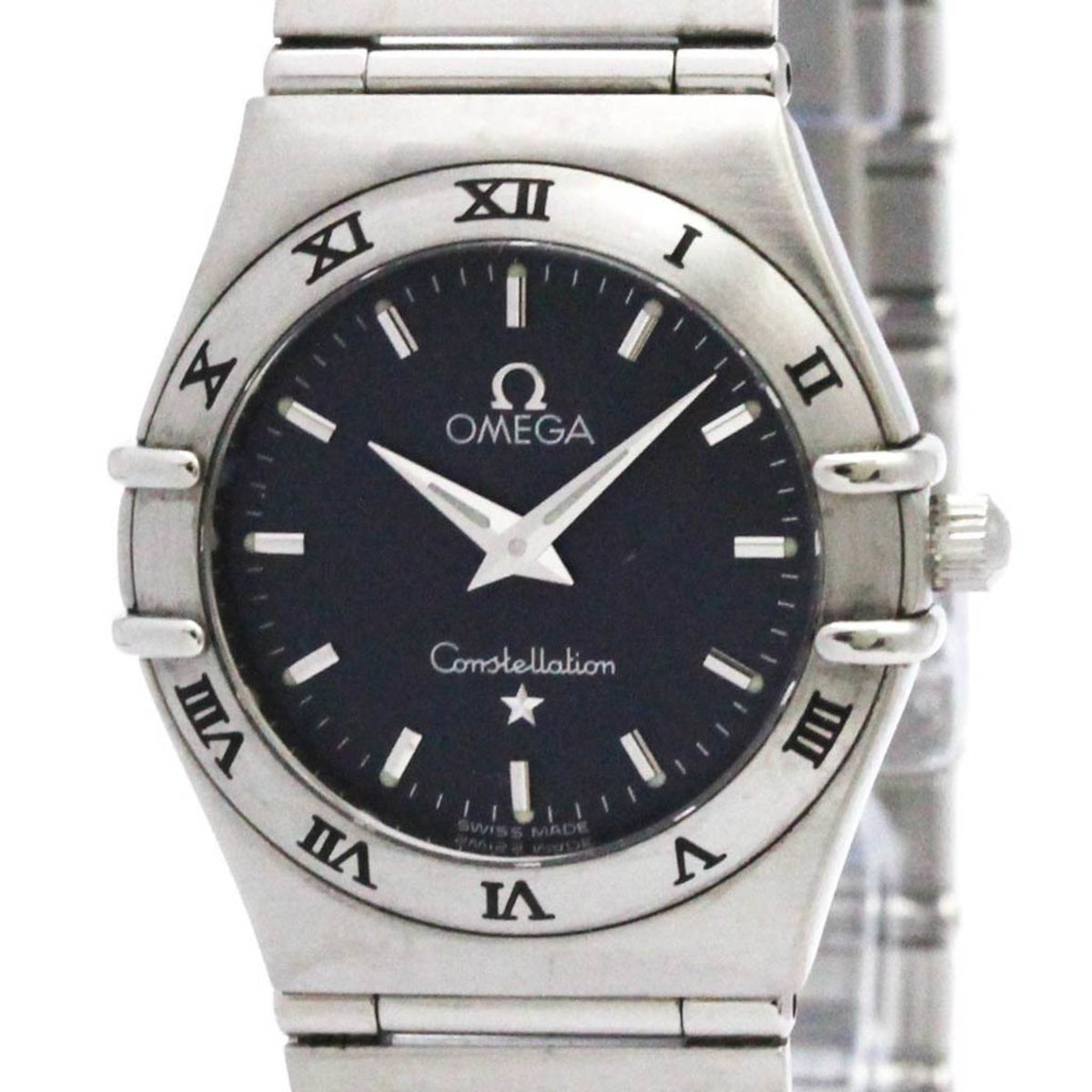 Pre-Owned OMEGA Constellation Steel Quartz Ladies Watch 1572.40 Polished