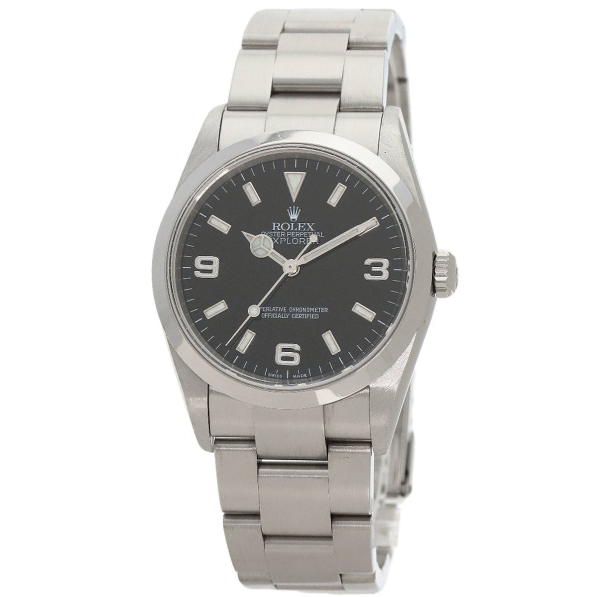 Pre-Owned Rolex 114270 Explorer Stainless Steel Watch for Men