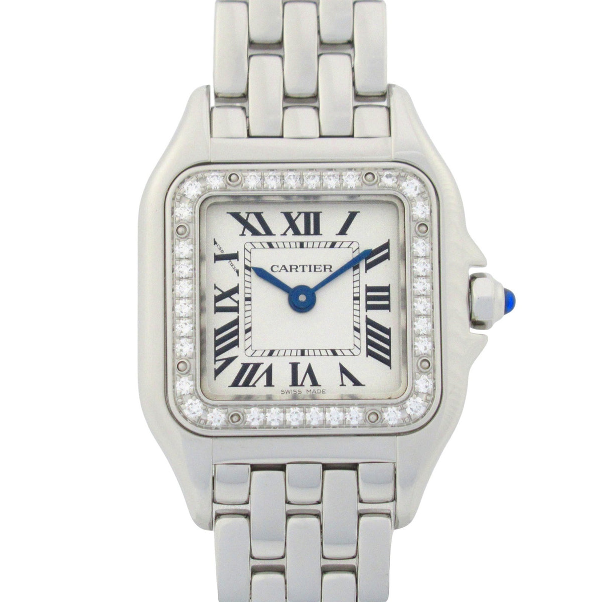 Gebrauchte CARTIER Panthere de Cartier SM Armbanduhr Edelstahl Damen Silber W4PN0007 