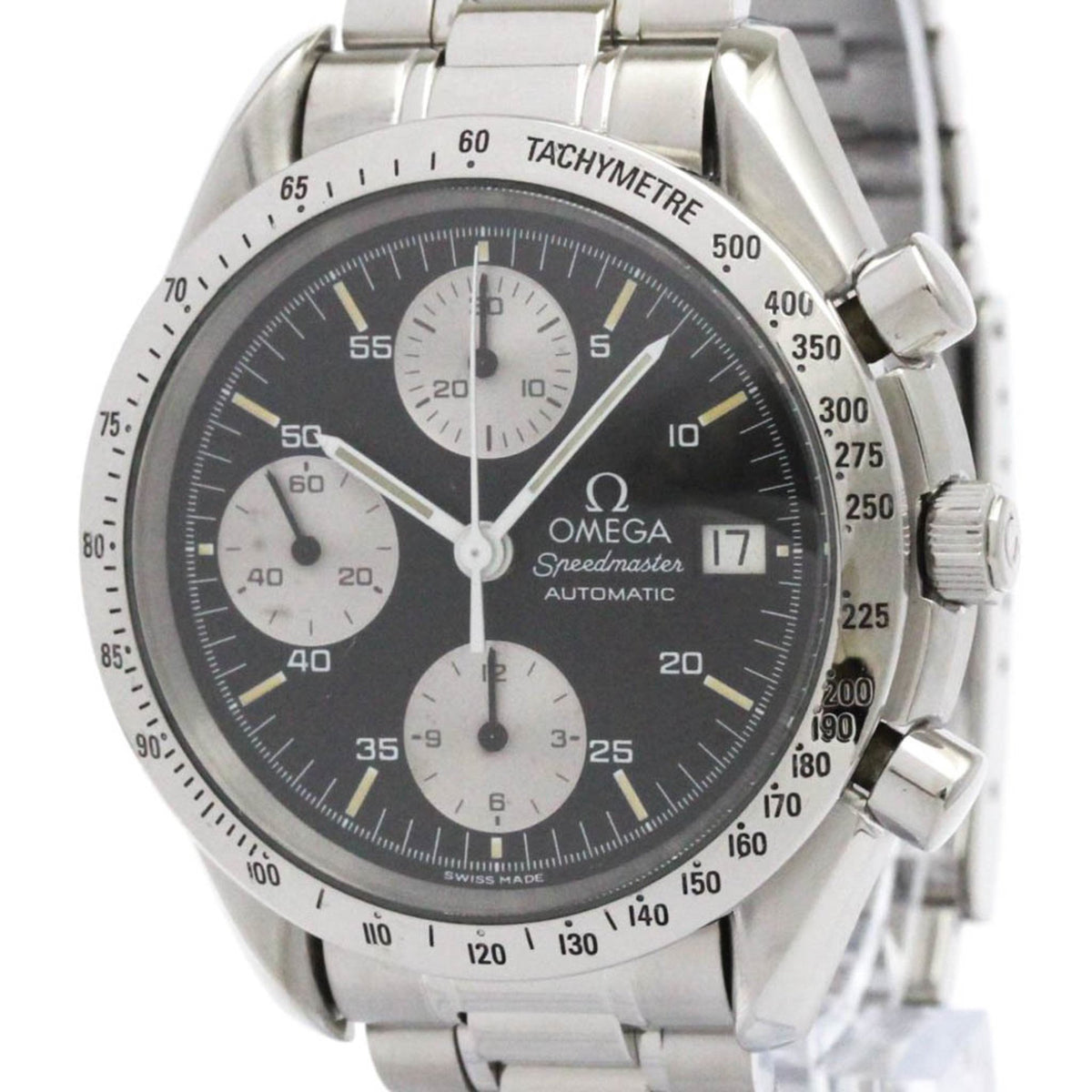 Pre-Owned OMEGA Speedmaster Date Steel Automatic Mens Watch 3511.50 Polished