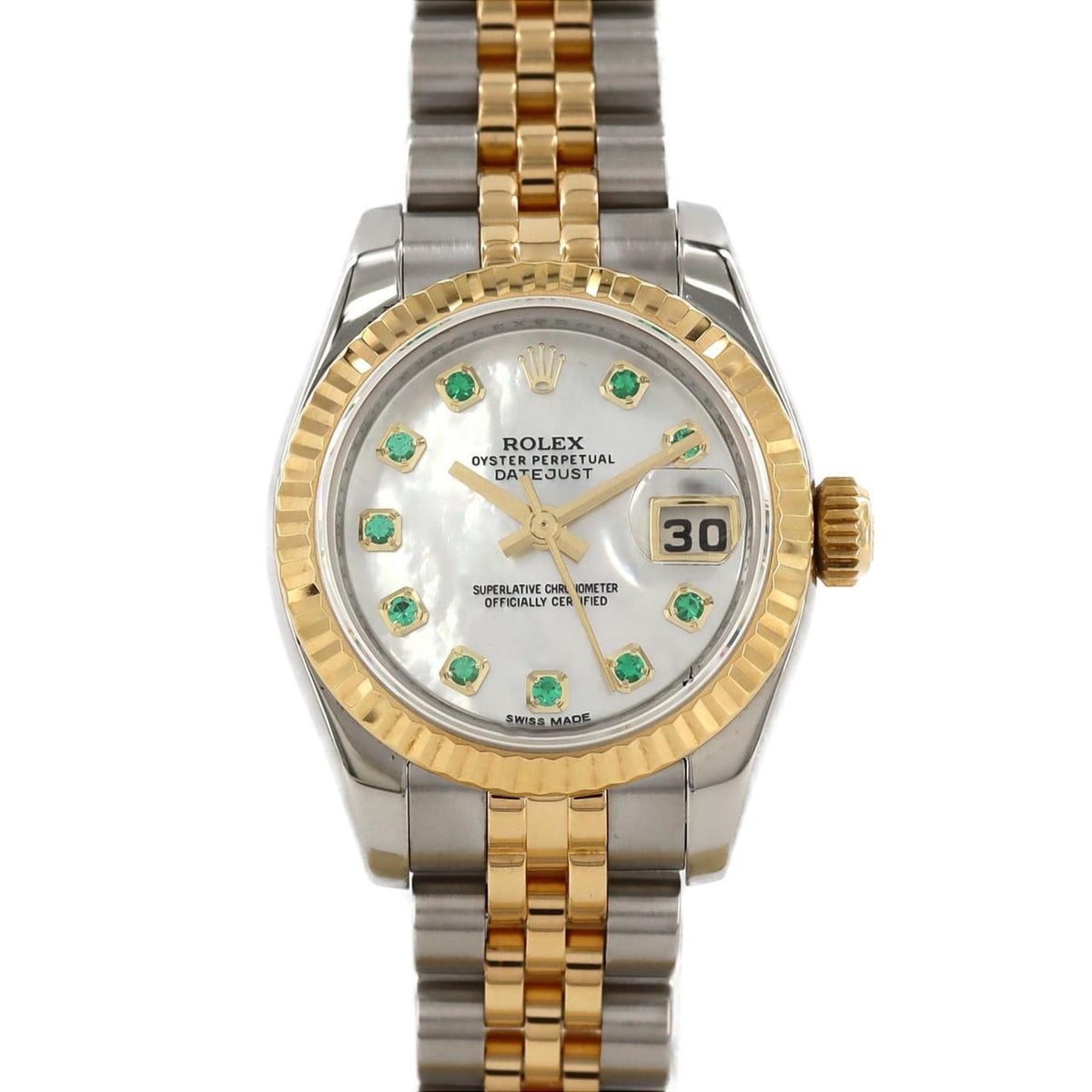 Pre-Owned Rolex Datejust 179173NGE SSxYG Automatic Watch, Random Number