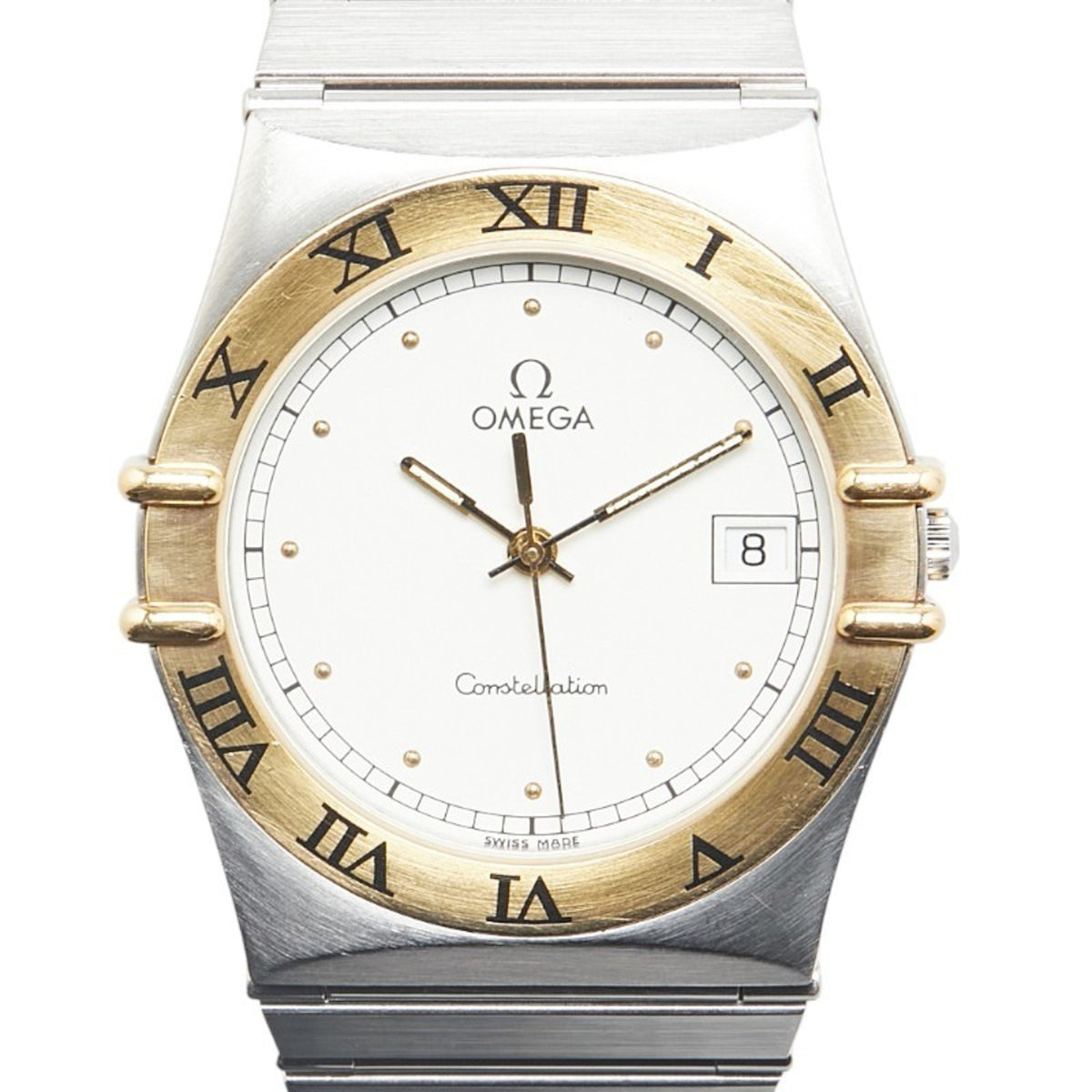 Pre-Owned Omega Constellation Quartz Watch, Beige Dial, Stainless Steel, Yellow Gold, Men's, OMEGA