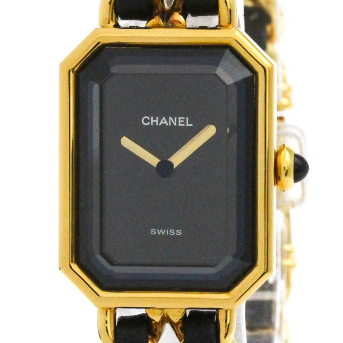 Pre-Owned CHANEL Premiere Size L Gold Plated Quartz Ladies Watch H0001