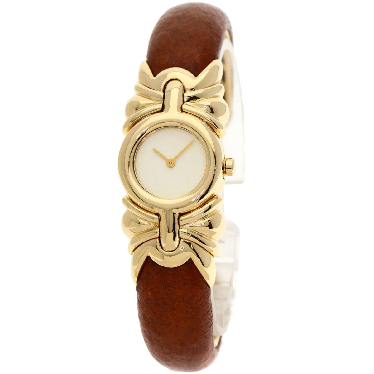 Montre-bracelet Bvlgari Bulgari BJ03 Antalya d'occasion, or jaune 18 carats, cuir, pour femme 