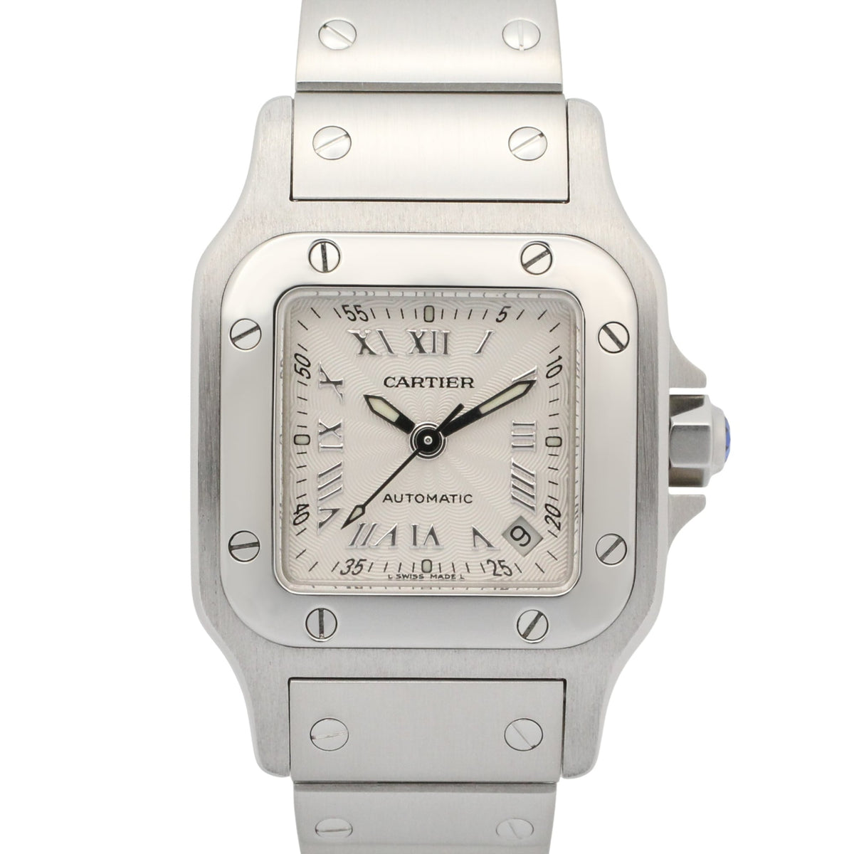 Pre-Owned Cartier Santos Galbee SM Watch, Stainless Steel, Ladies, Silver Tone, W20044D6