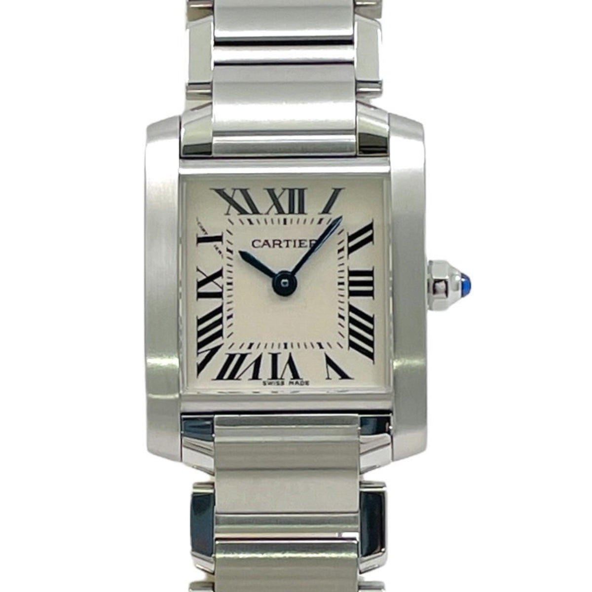 Pre-Owned CARTIER Tank Fran?aise SM W51008Q3 Stainless Steel Women's Quartz Watch