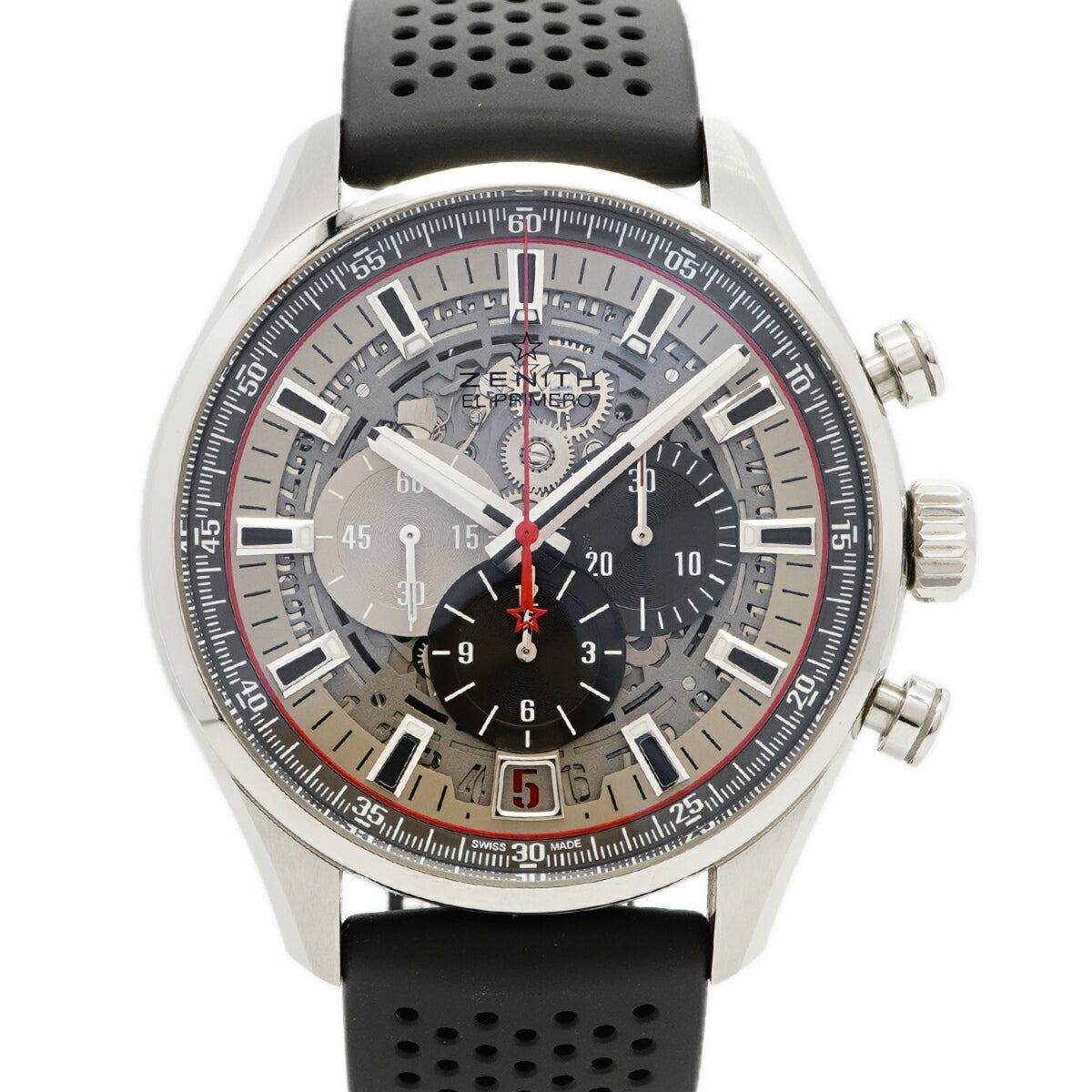 Pre-Owned Zenith El Primero 03.2522.400 Skeleton Dial Men's Watch