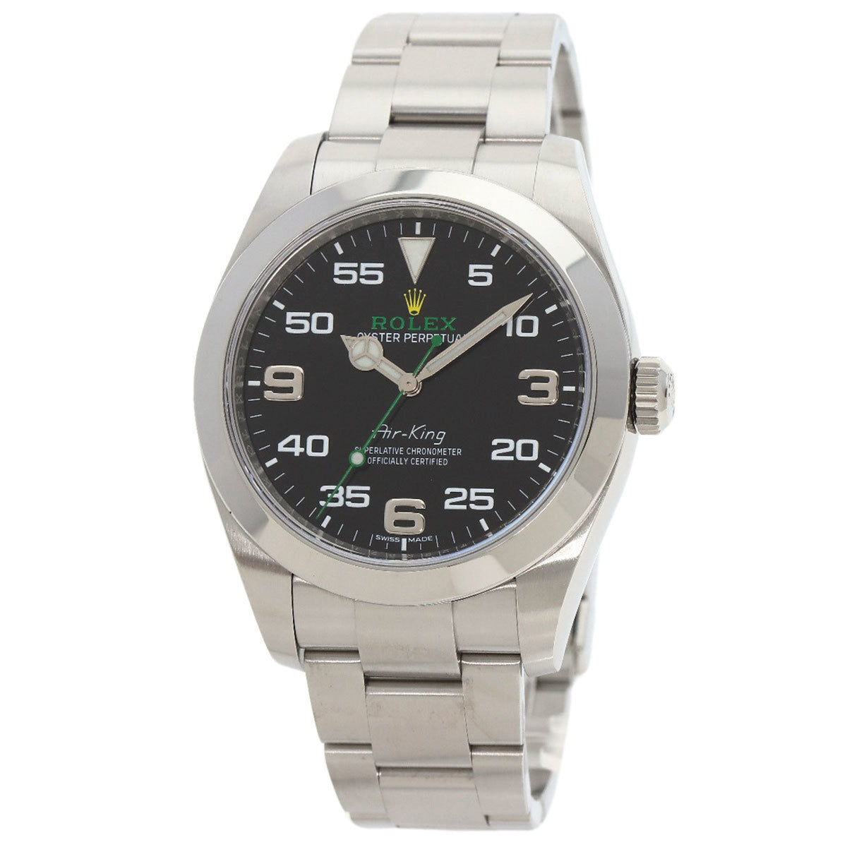 Montre Rolex Air King 116900 d'occasion pour homme, en acier inoxydable 