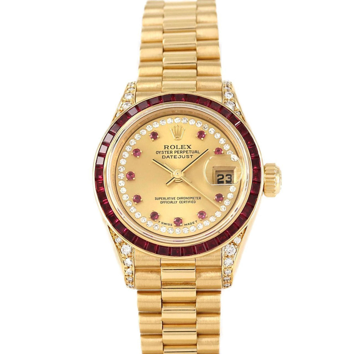 Pre-Owned Rolex Datejust 69028RU YG Automatic Watch R Serial