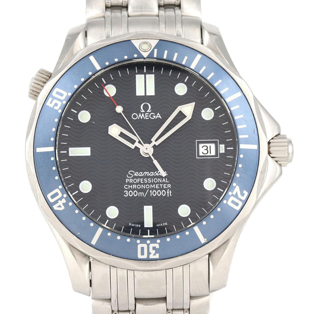Pre-Owned Omega Seamaster Professional 2531.80 Stainless Steel Automatic Watch