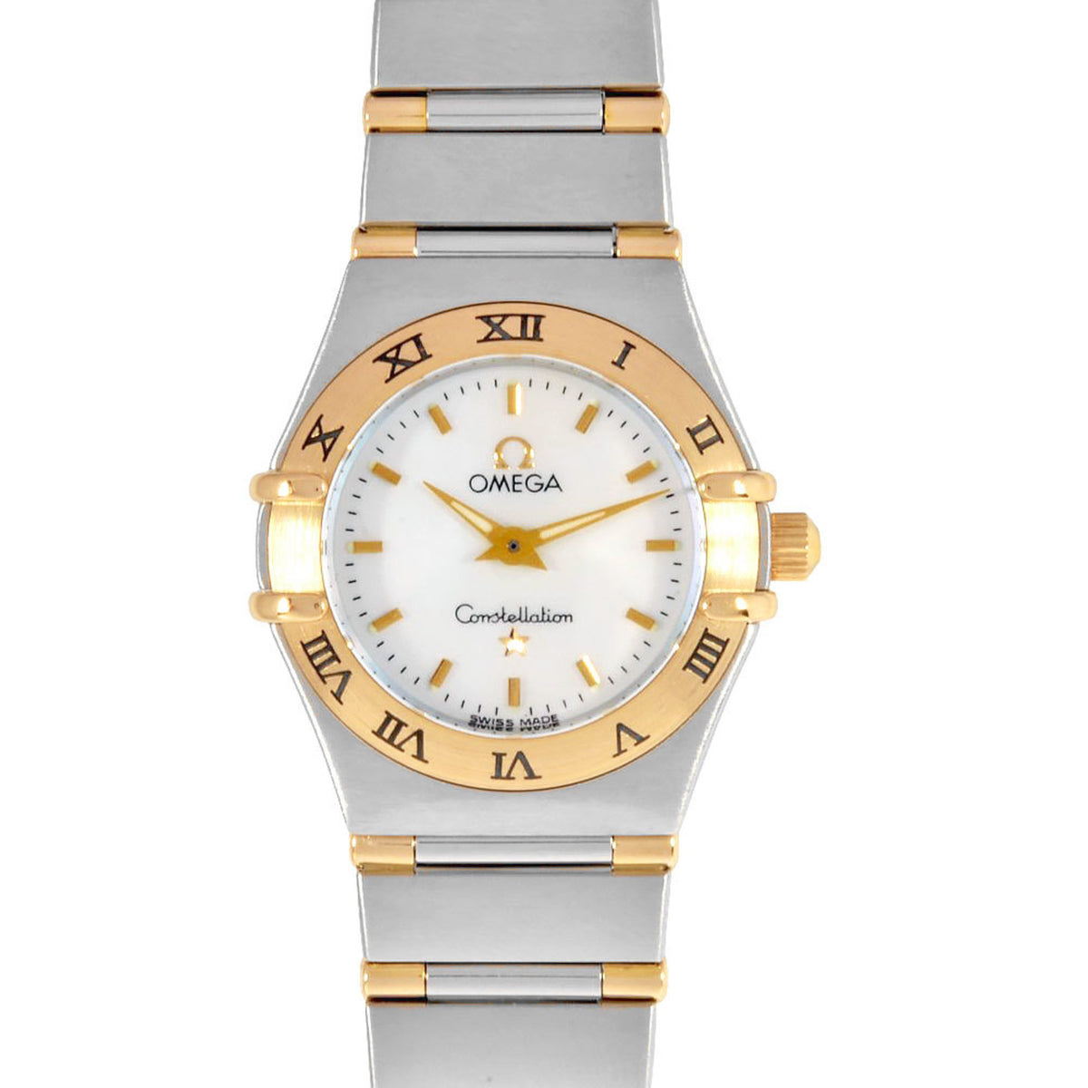 Pre-Owned OMEGA 1362.70 Constellation Watch Quartz White Shell Dial Ladies
