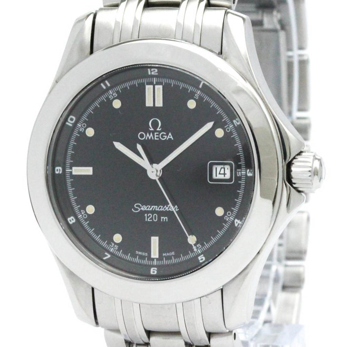 Pre-Owned Polished OMEGA Seamaster 120M Stainless Steel Quartz Mens Watch 2511.50 BF582075