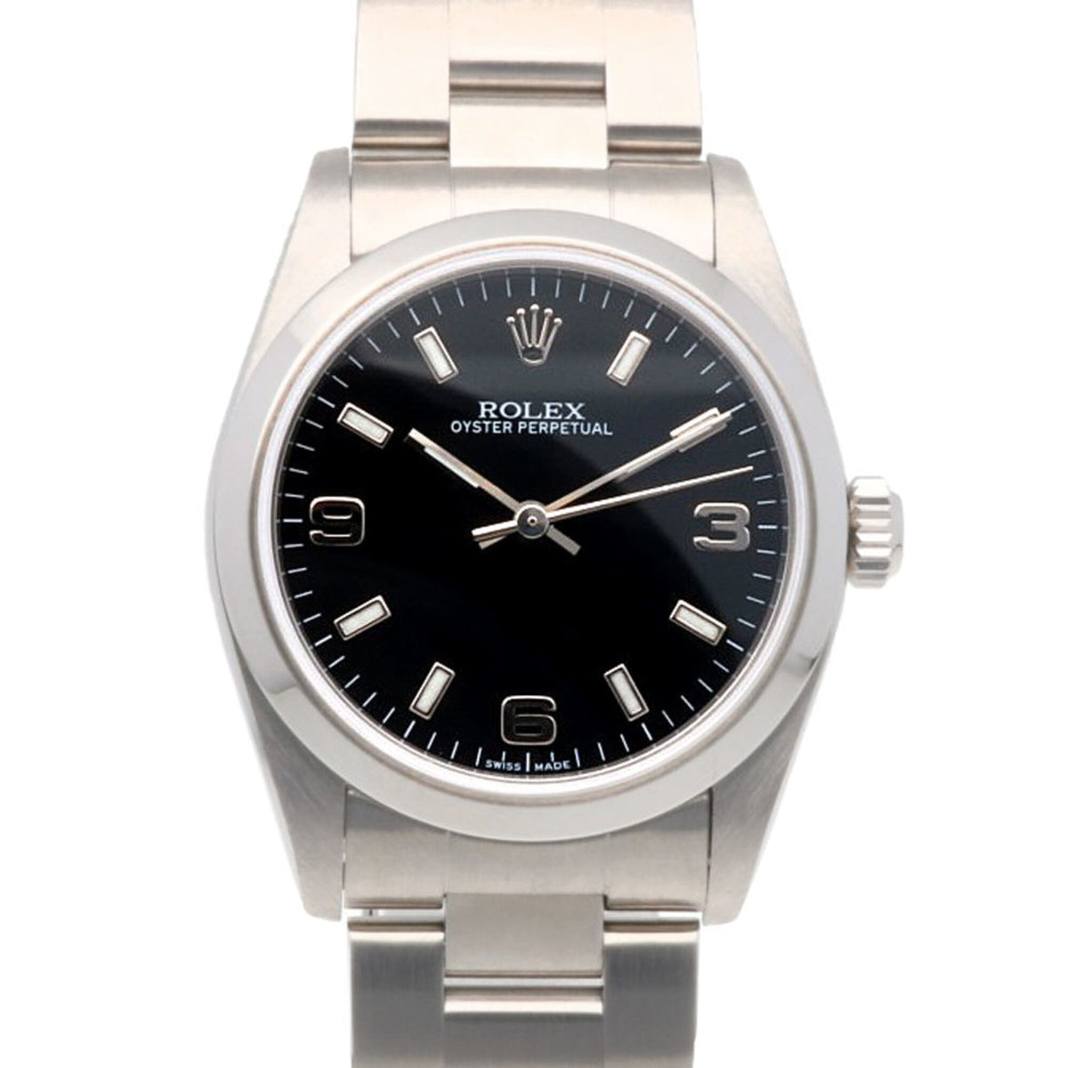 Pre-Owned Rolex Oyster Perpetual Watch, Stainless Steel, 77080, Automatic Winding, Overhauled, Polished, K-serial number, Men's/Women's.