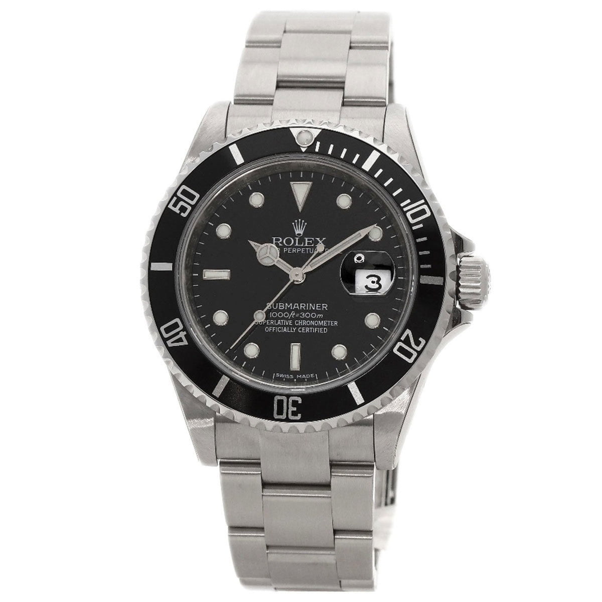Pre-Owned Rolex 16610T Submariner Date Sealed Watch Stainless Steel SS Men's ROLEX