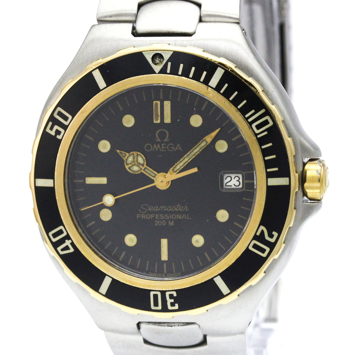 Pre-Owned OMEGA Seamaster Professional 200M Quartz Mens Watch 396.1042 Polished