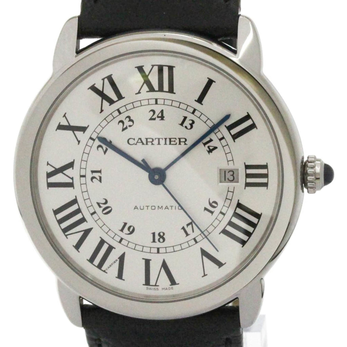 Pre-Owned CARTIER Ronde Solo de Cartier Steel Automatic Watch WSRN0022