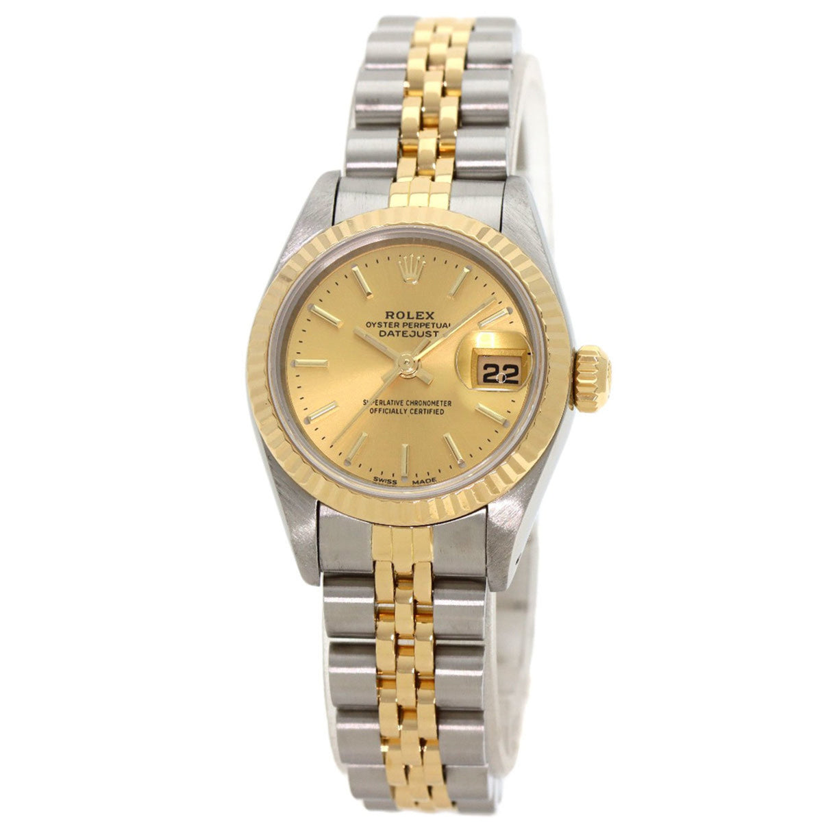Pre-Owned Rolex 69173 Datejust Watch Stainless Steel SSxK18YG K18YG Ladies ROLEX