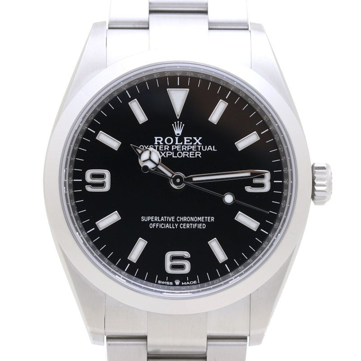 Pre-Owned ROLEX Rolex Explorer 1 124270 Random Number Stainless Steel Men's 39575 Watch