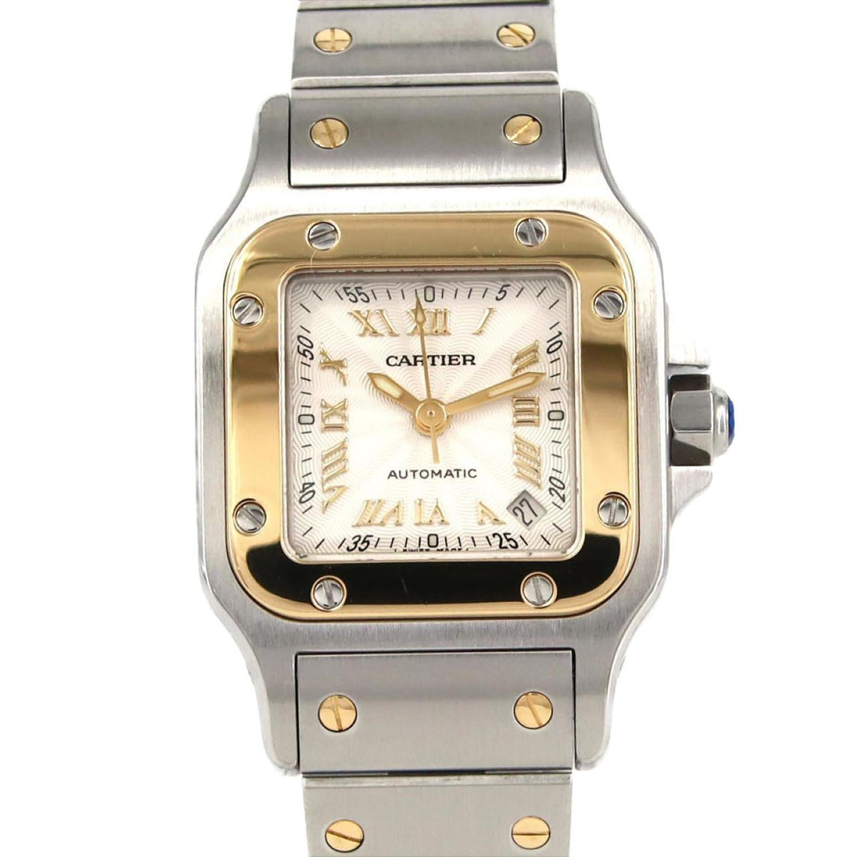 Pre-Owned Cartier Santos Galbe SM Two-tone W20045C4 SSxYG Automatic Watch