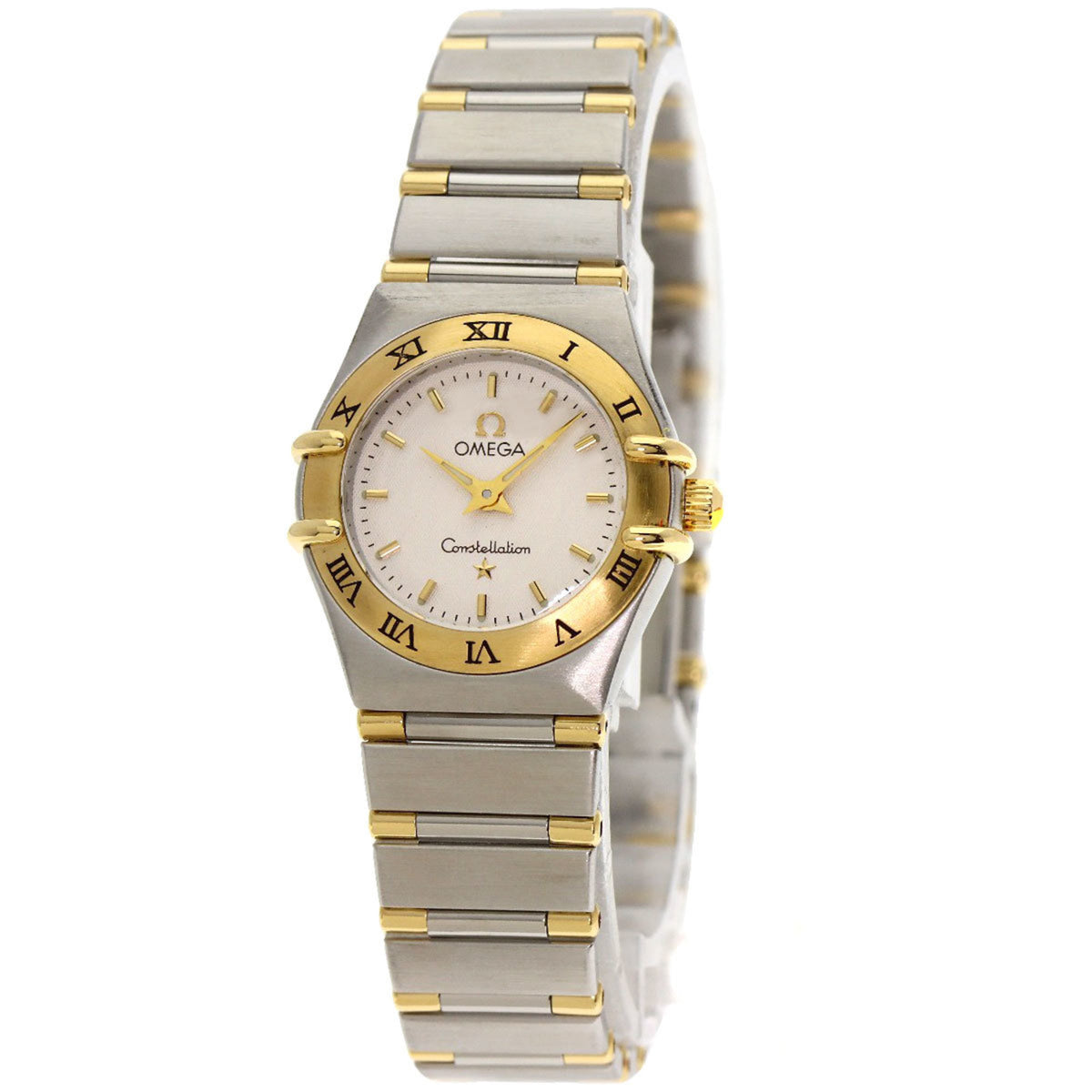 Pre-Owned Omega 1372.3 Constellation Mini Watch Stainless Steel/SSx18KYG/18KYG Women's OMEGA
