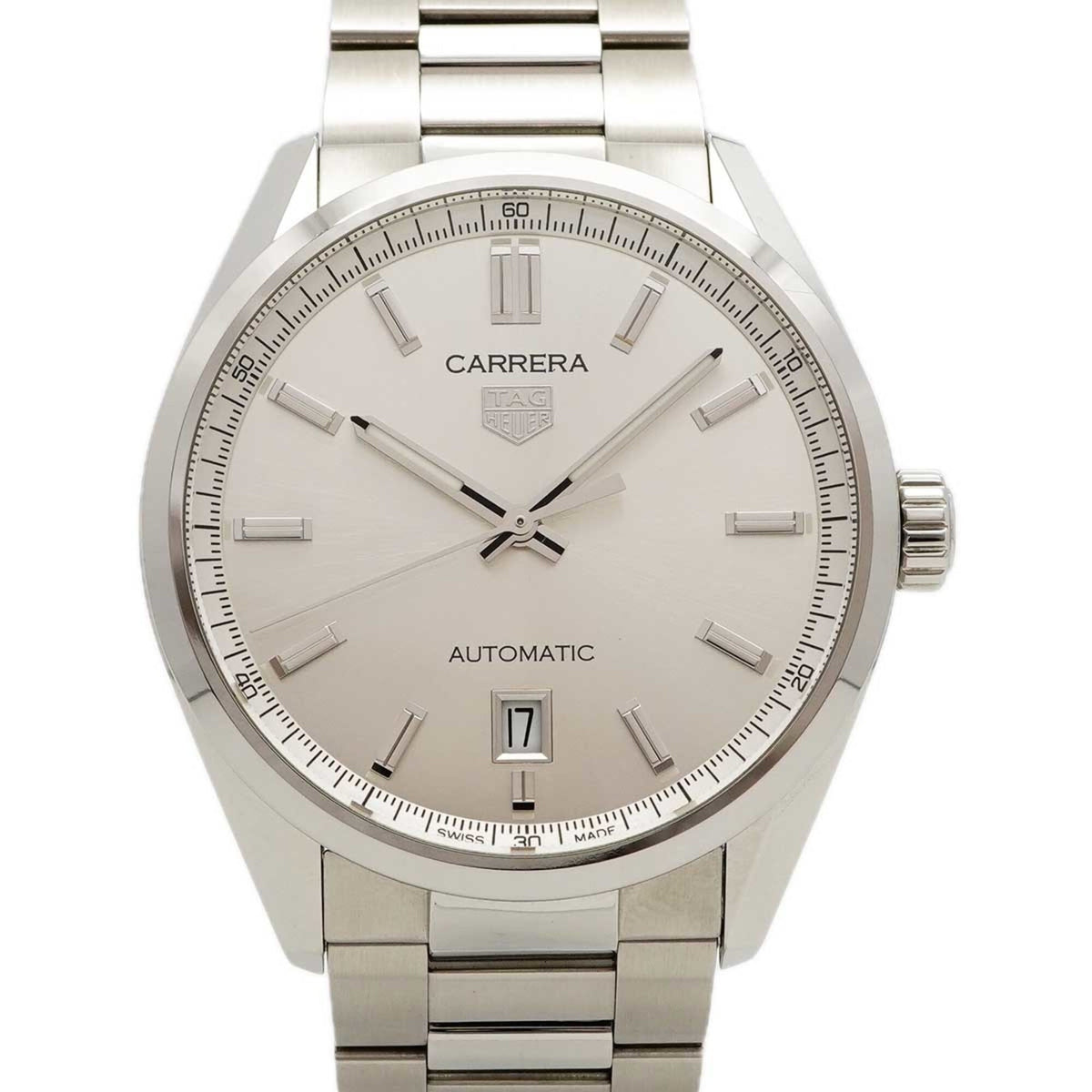 Pre-Owned TAG Heuer Carrera WBN2111 Silver Dial Men's Watch
