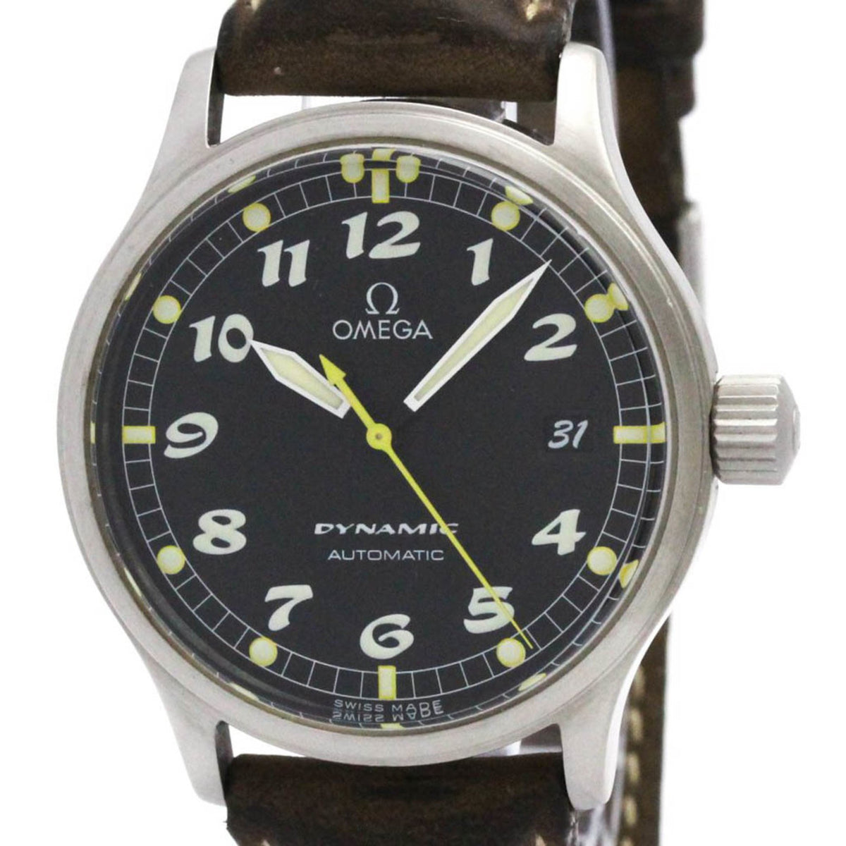 Pre-Owned OMEGA Dynamic Stainless Steel Automatic Mens Watch 5200.50 Polished