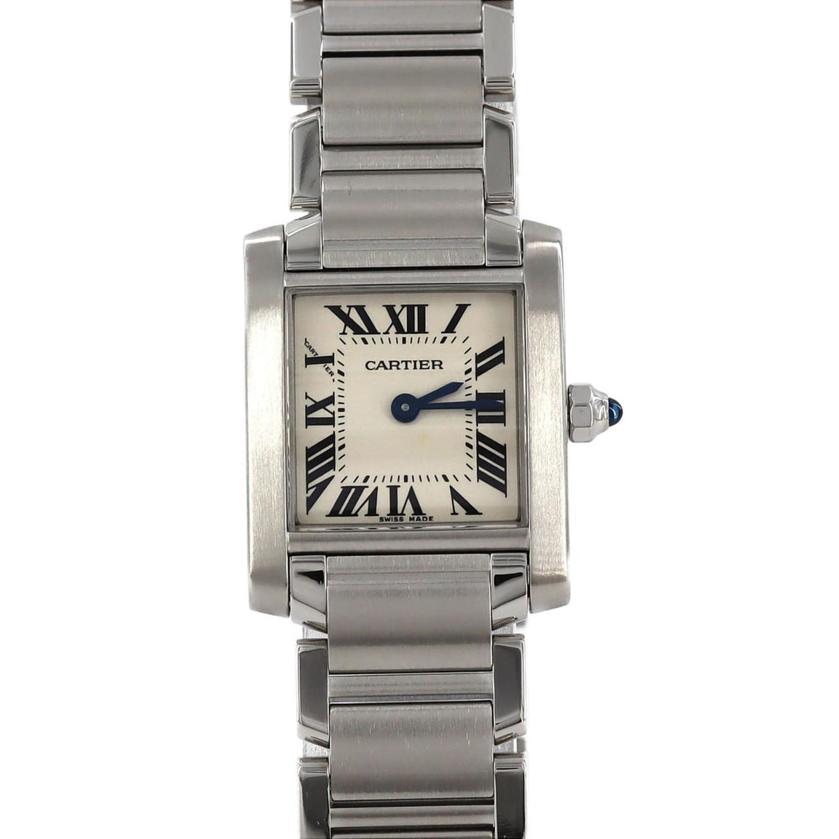Montre-bracelet à quartz Cartier Tank Francaise SM W51008Q3 SS d'occasion 
