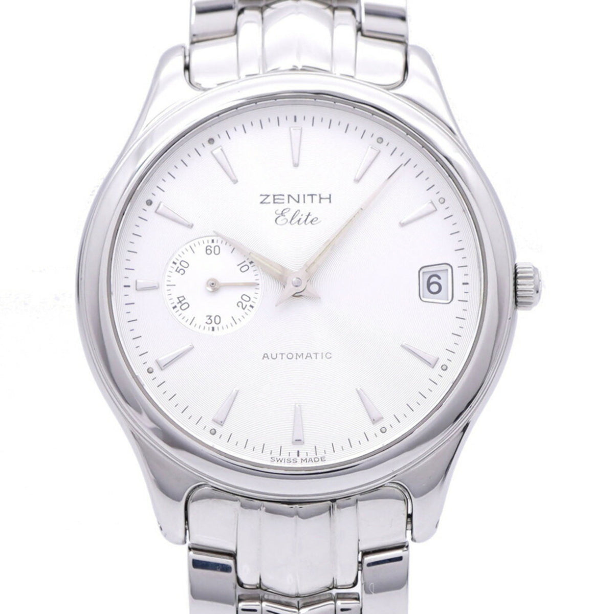 Pre-Owned Zenith Class Elite 02.0040.680 Automatic Watch Stainless Steel Silver Dial 1438ZENITH Men's