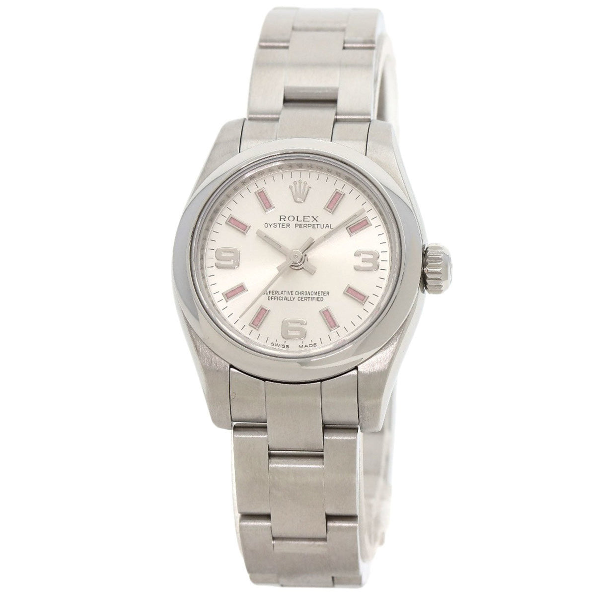 Montre Rolex Oyster Perpetual 26 d'occasion en acier inoxydable pour femme, modèle 176200 