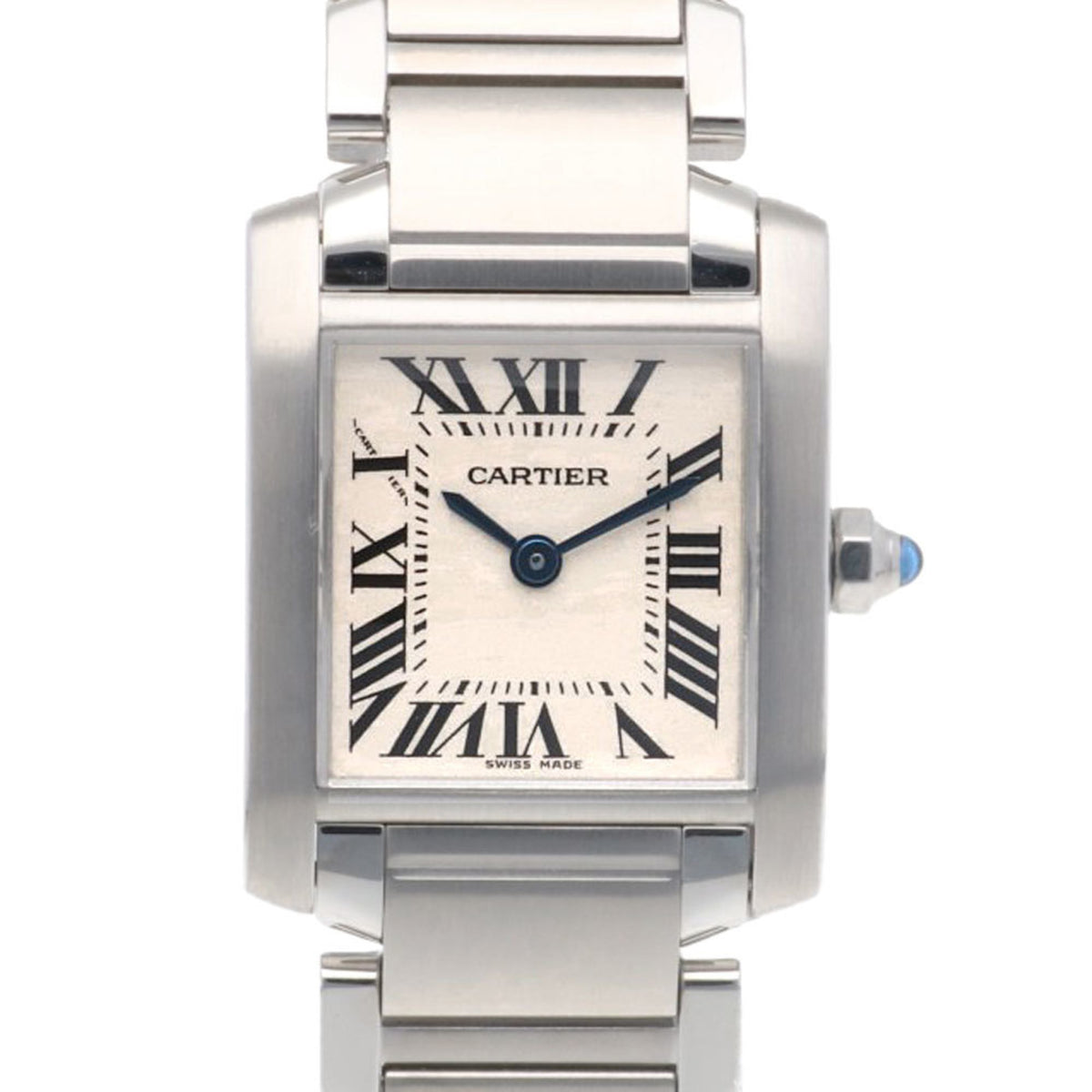 Montre Cartier Tank Francaise SM d'occasion en acier inoxydable 2384 à quartz pour femme CARTIER 